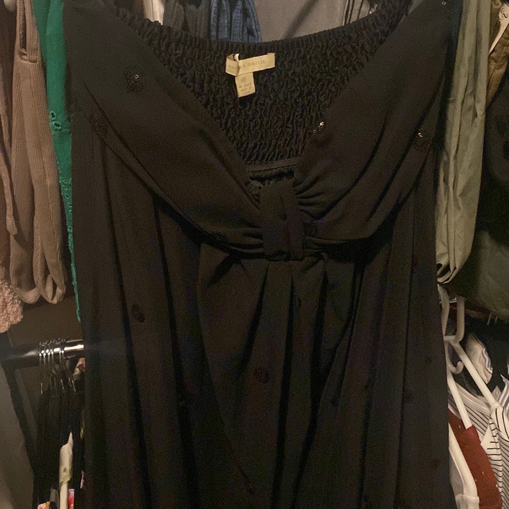New Jonathan Martin Black Dress with sequins